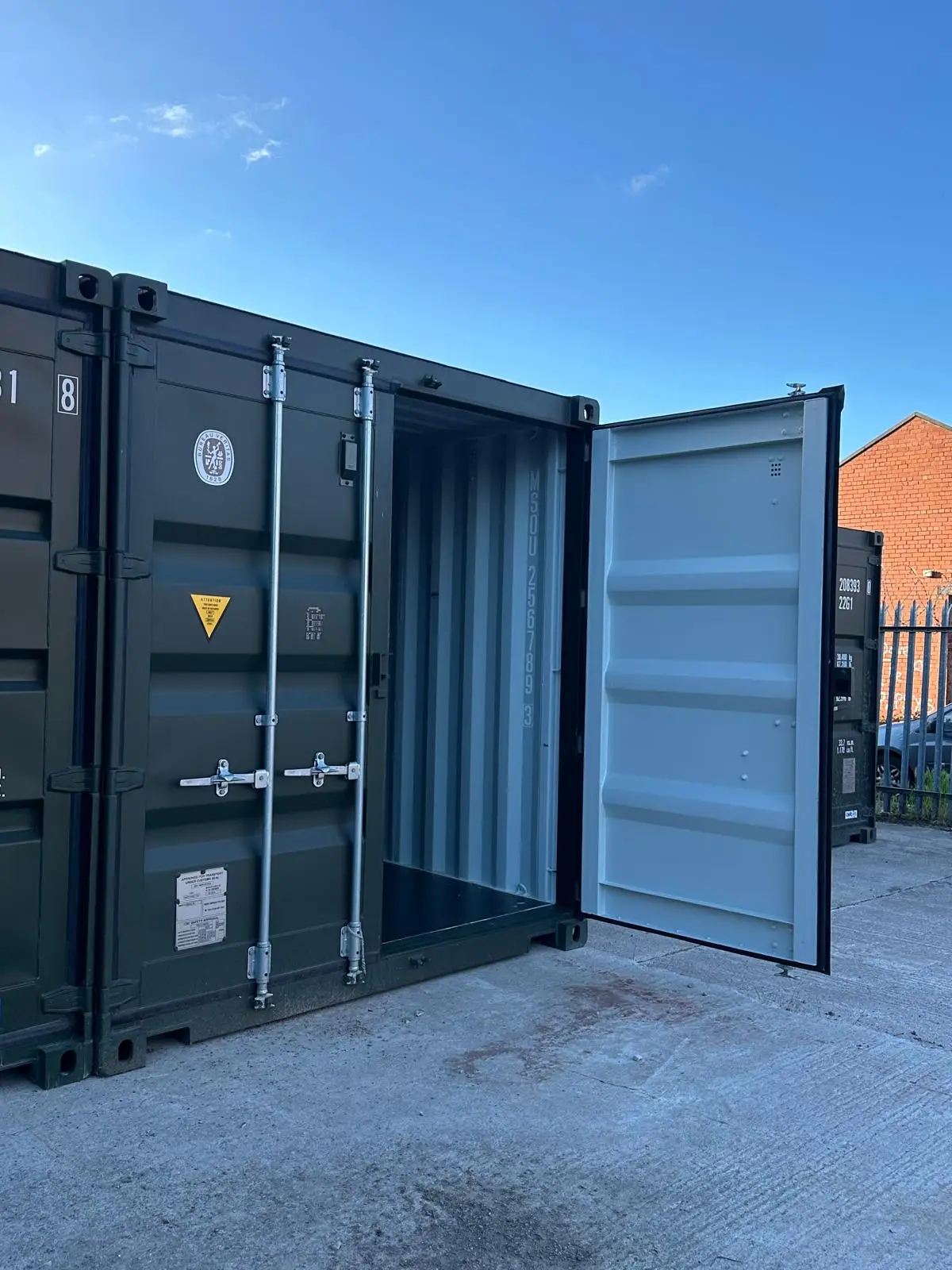 Heavy-duty 20ft shipping container available to rent from Swift Secure Salford
