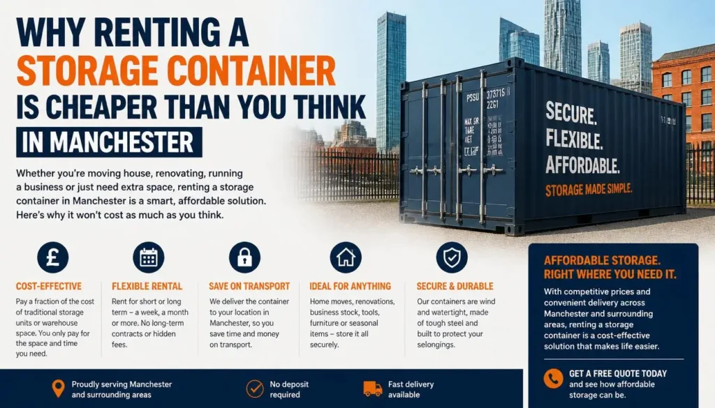 Storage Container Manchester - secure self storage unit