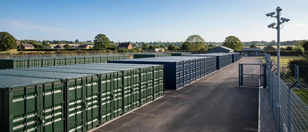 Secure storage containers for rent in Stockport, Greater Manchester